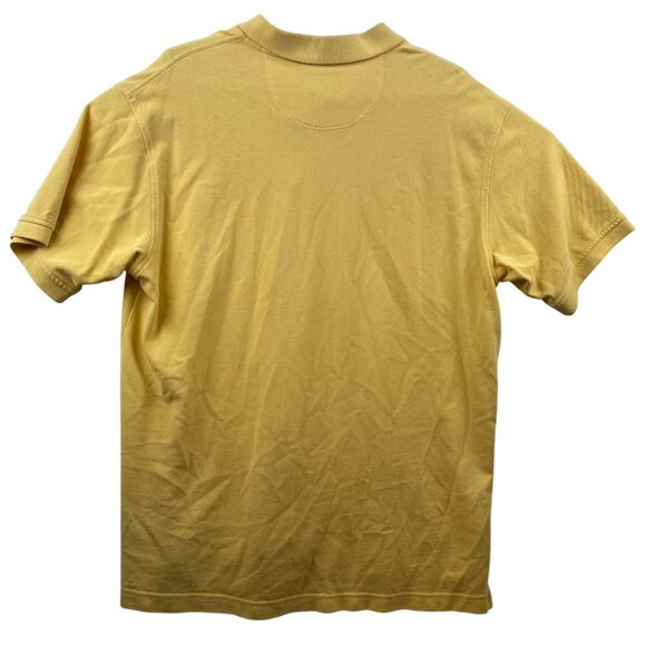 Izod Mens Polo Shirt XL Yellow 100% Pima Cotton Short Sleeve - Picture 2 of 6